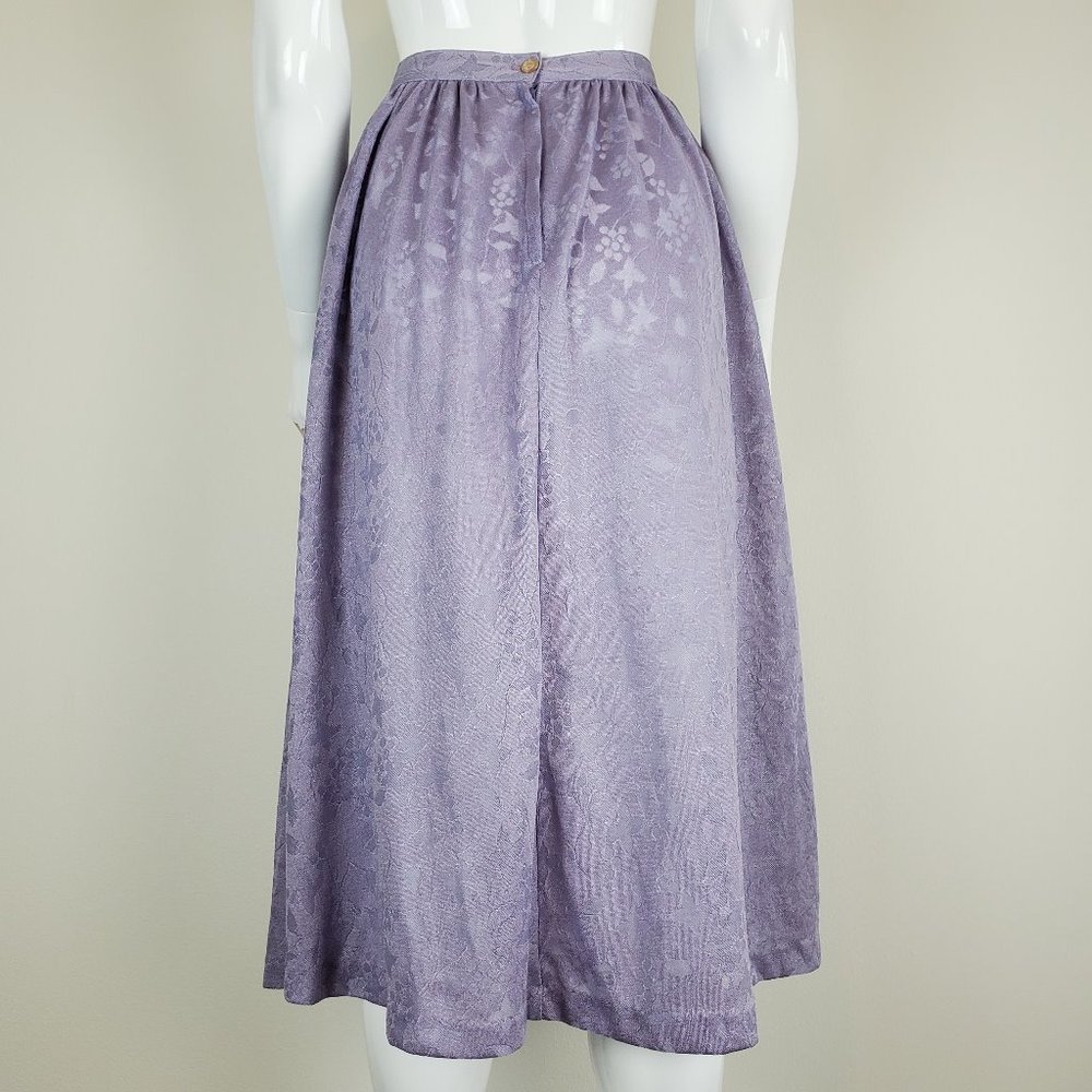 SOLD Vintage 70's Purple Skirt - Picture 4 of 8